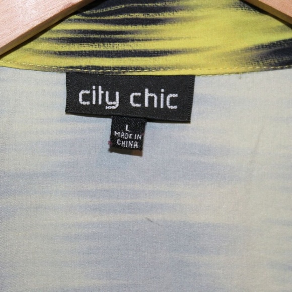 City Chic Zipper Front Feel The Beat Dress HW5756 - Picture 4 of 8